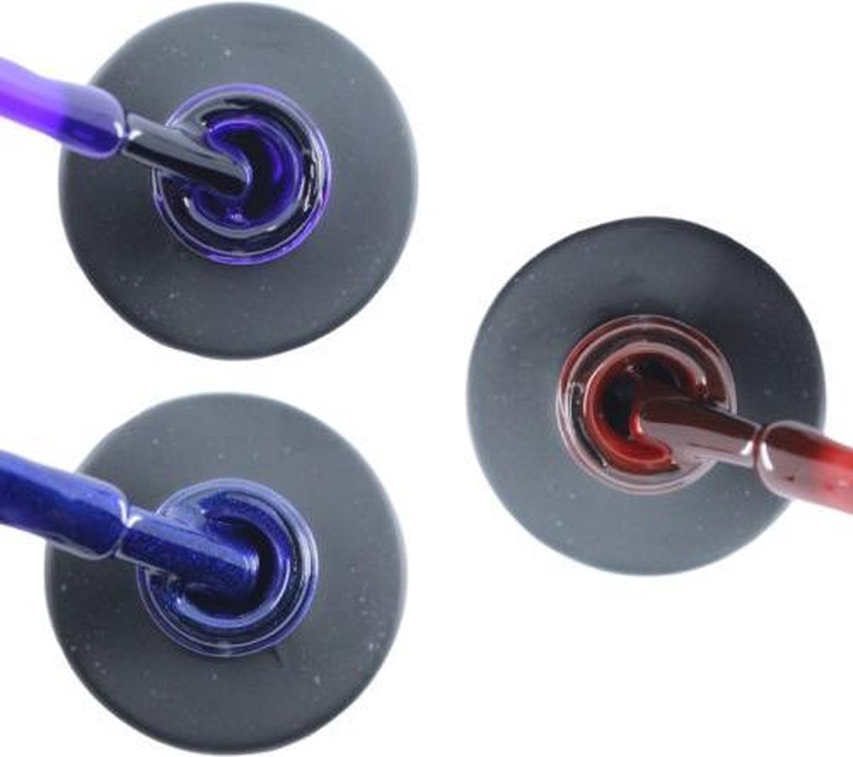 Influence Gellac 3 x 10 ml - PRECIOUSPURPLE & DENIMBLUE & RUBYRED - UV / LED Gellak - Gel nagellak - Gel lak - Paars Blauw Rood / Bordeaux / Donkerrood