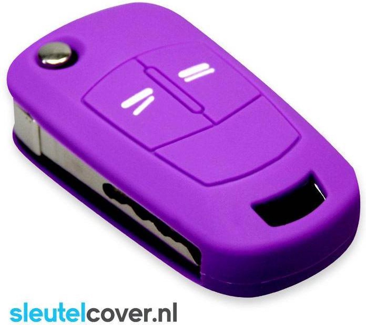 Opel SleutelCover - Paars / Silicone sleutelhoesje / beschermhoesje autosleutel