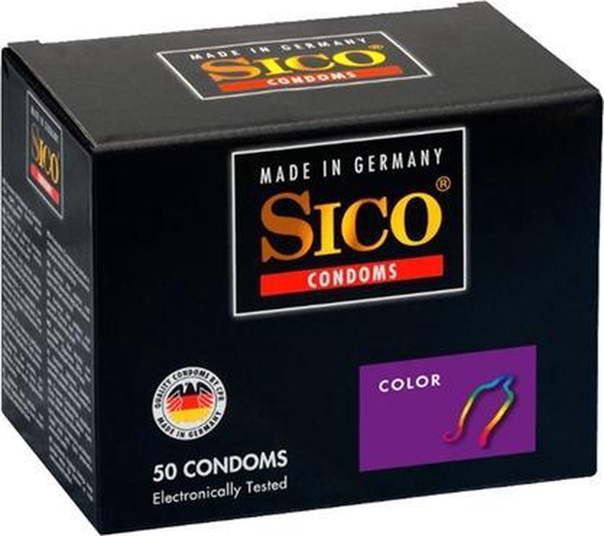 Sico Color Condooms - 50 Stuks| Zaaddodend | Glijmiddel | Condooms | Vibrator | Penis | Buttplug | Sexy | Tril ei | Erotische | Man | Vrouw | Heren | Dames