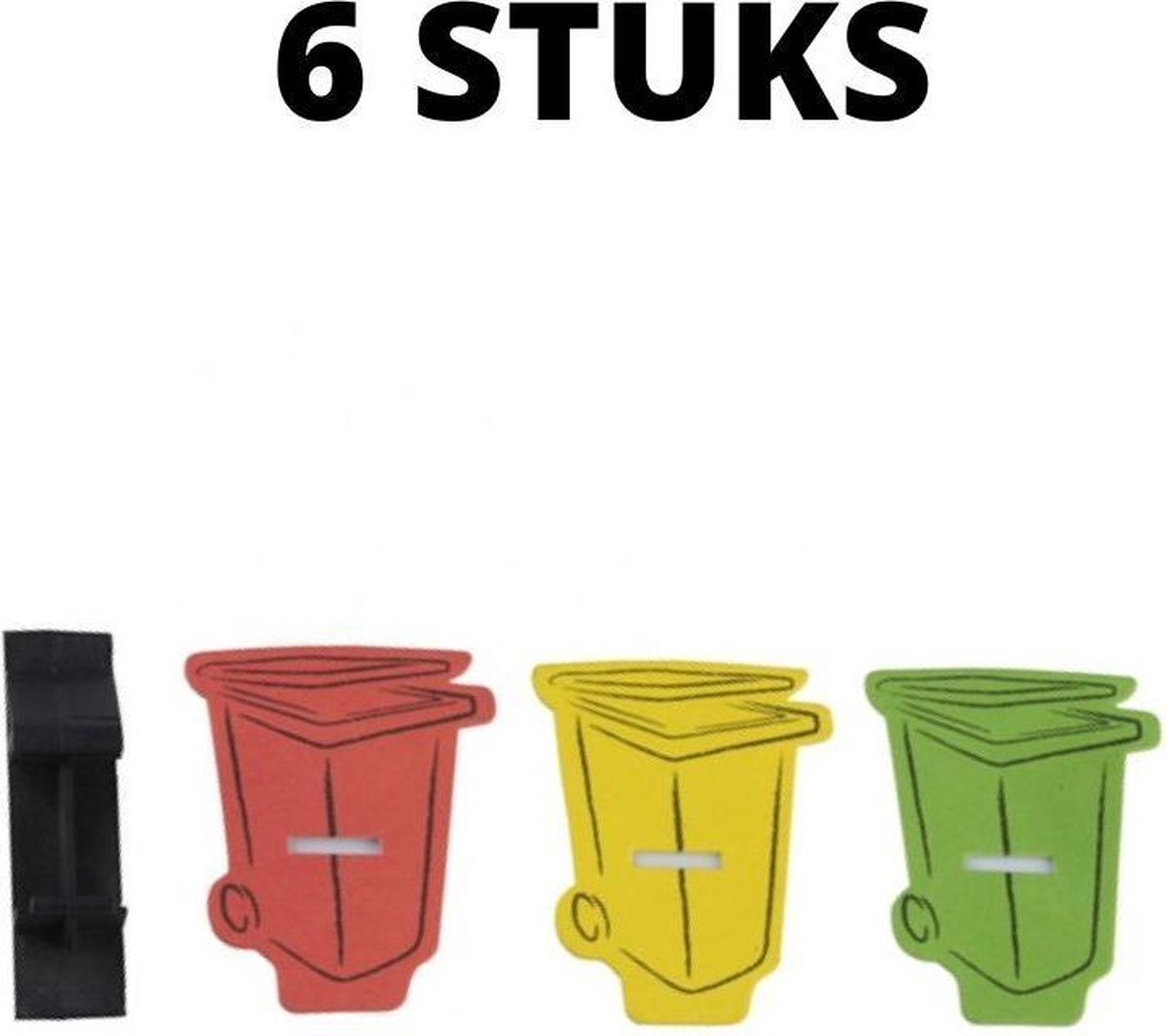 Orange85 - Prullenbak Verfrisser - Kunststof - Geel/Groen/Roze