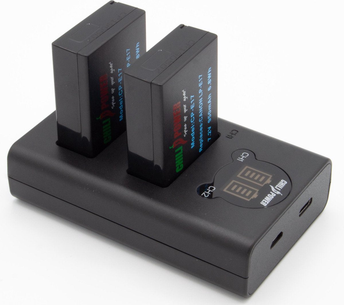 ChiliPower LP-E17 Canon USB Duo Kit - Camera accu set