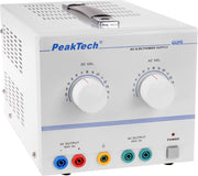 PeakTech 6125 AC / DC laboratoriumvoeding 1 - 15 V / 5 A
