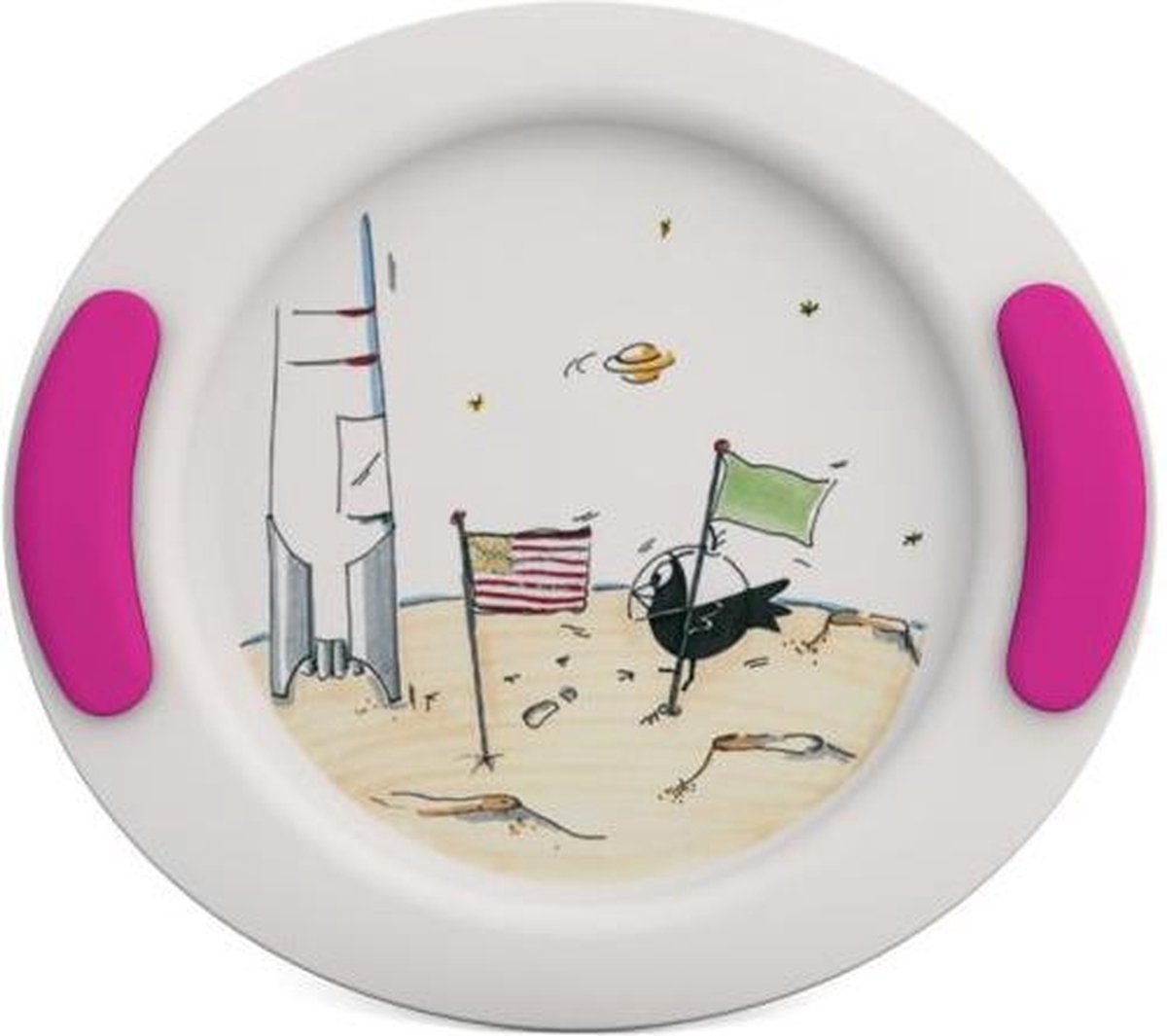 Kinderbord Ruimtevaart - Roze