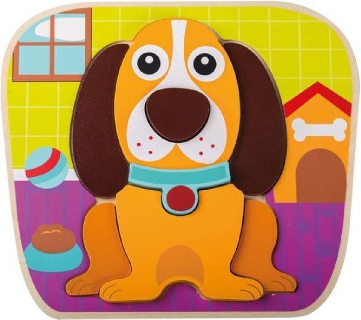 Jouéco dierenpuzzel hond