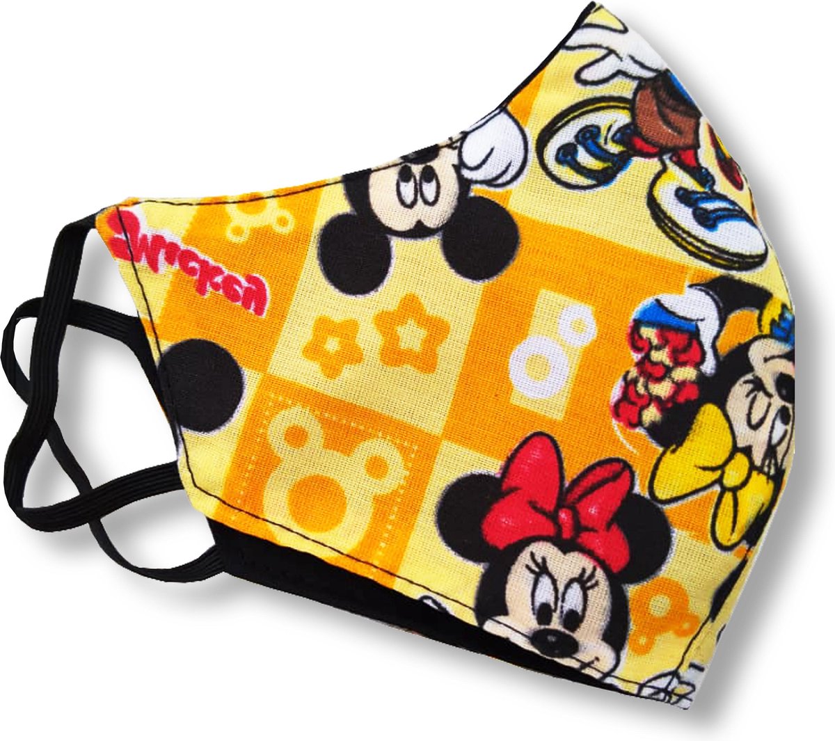 Mondkapje Kinderen Mickey Mouse - Cartoon print - 6 Jaar En Jonger
