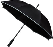 Falcone Golfparaplu - Reflecterende Piping - Zwart