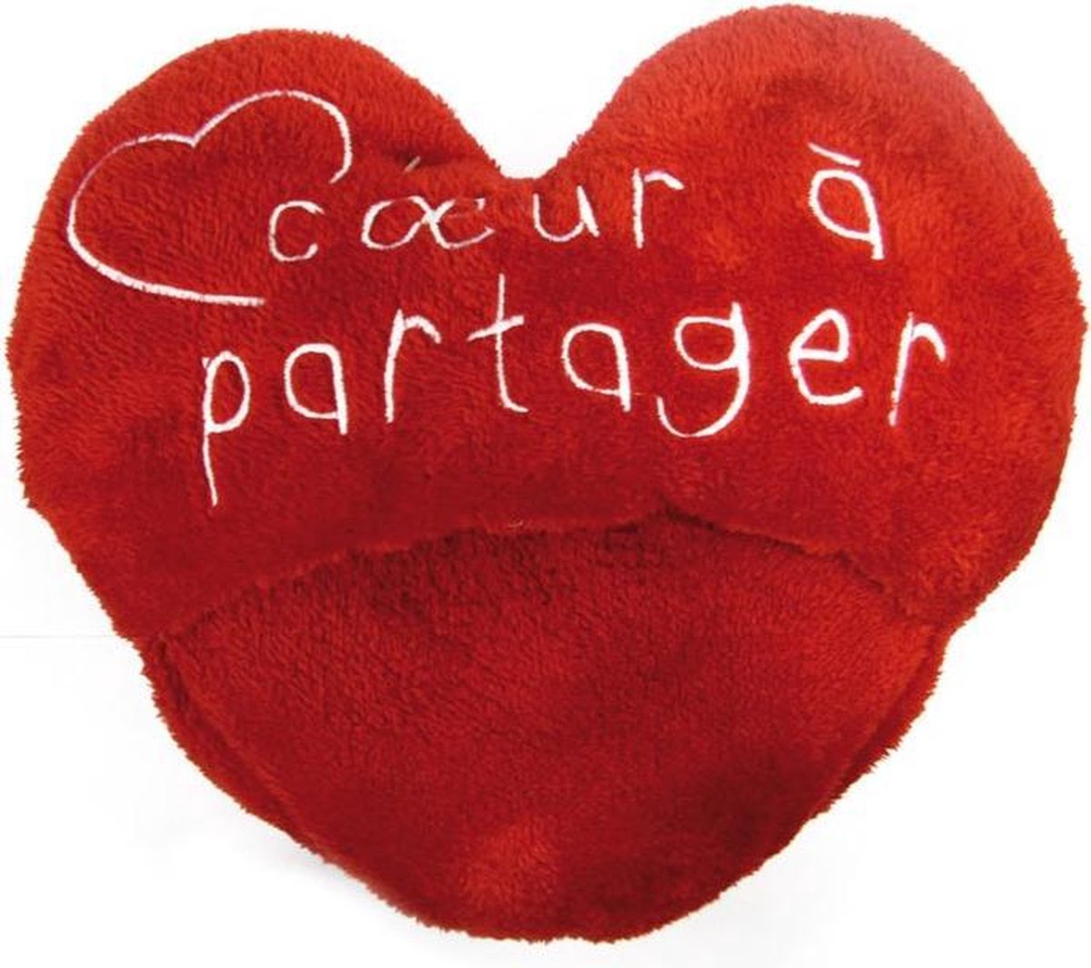 chausson géant coeur à partager - jumbo pantoffel