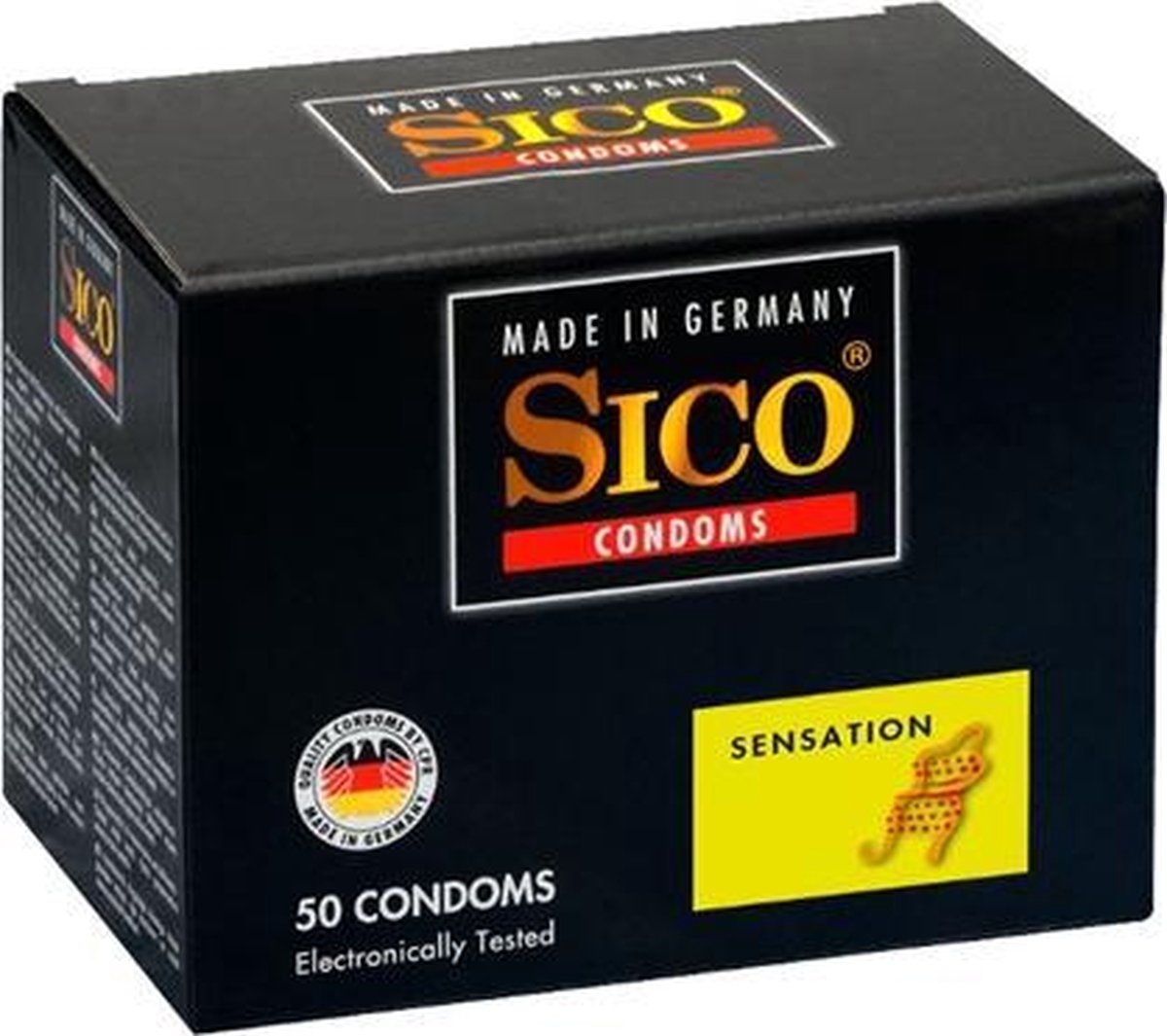 Bundle - Sico - Sico Sensation Condooms - 50 Stuks met glijmiddel