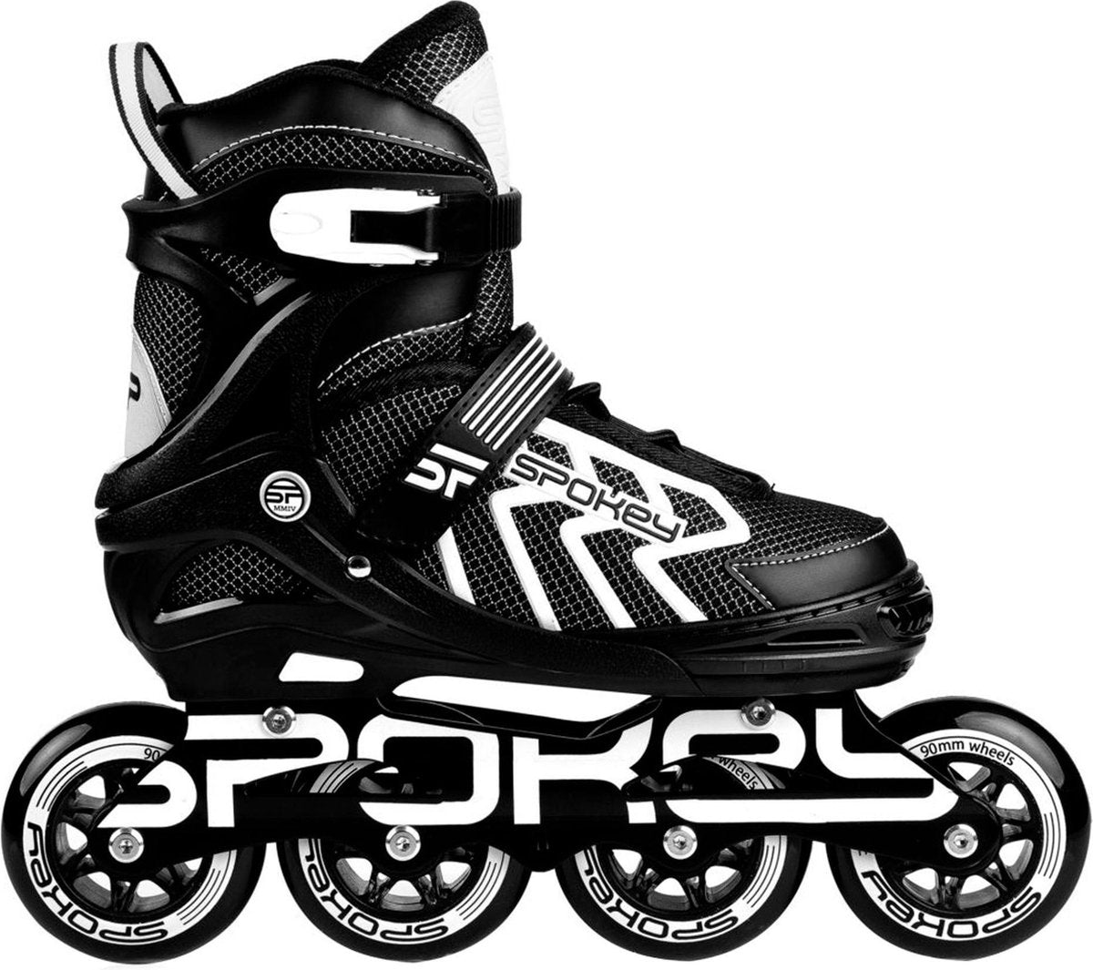 Spokey Inlineskates - Maat 31-34 - UnisexKinderen en volwassenen - zwart/wit