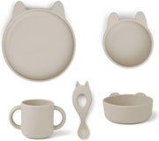 Vivi Silicone Eetset Rabbit Sandy | Liewood