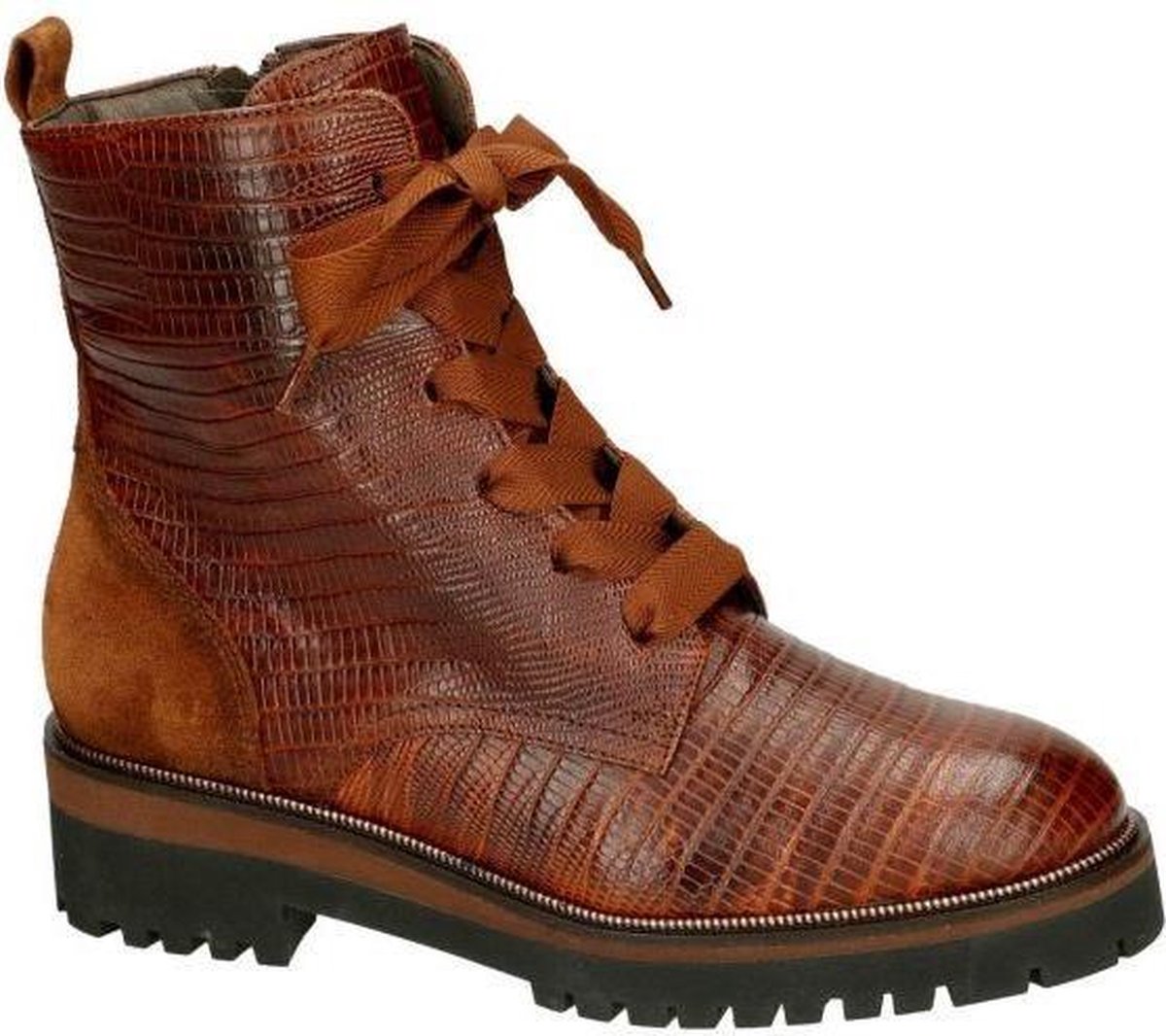Softwaves -Dames -  cognac/caramel - enkellaarzen - maat 41