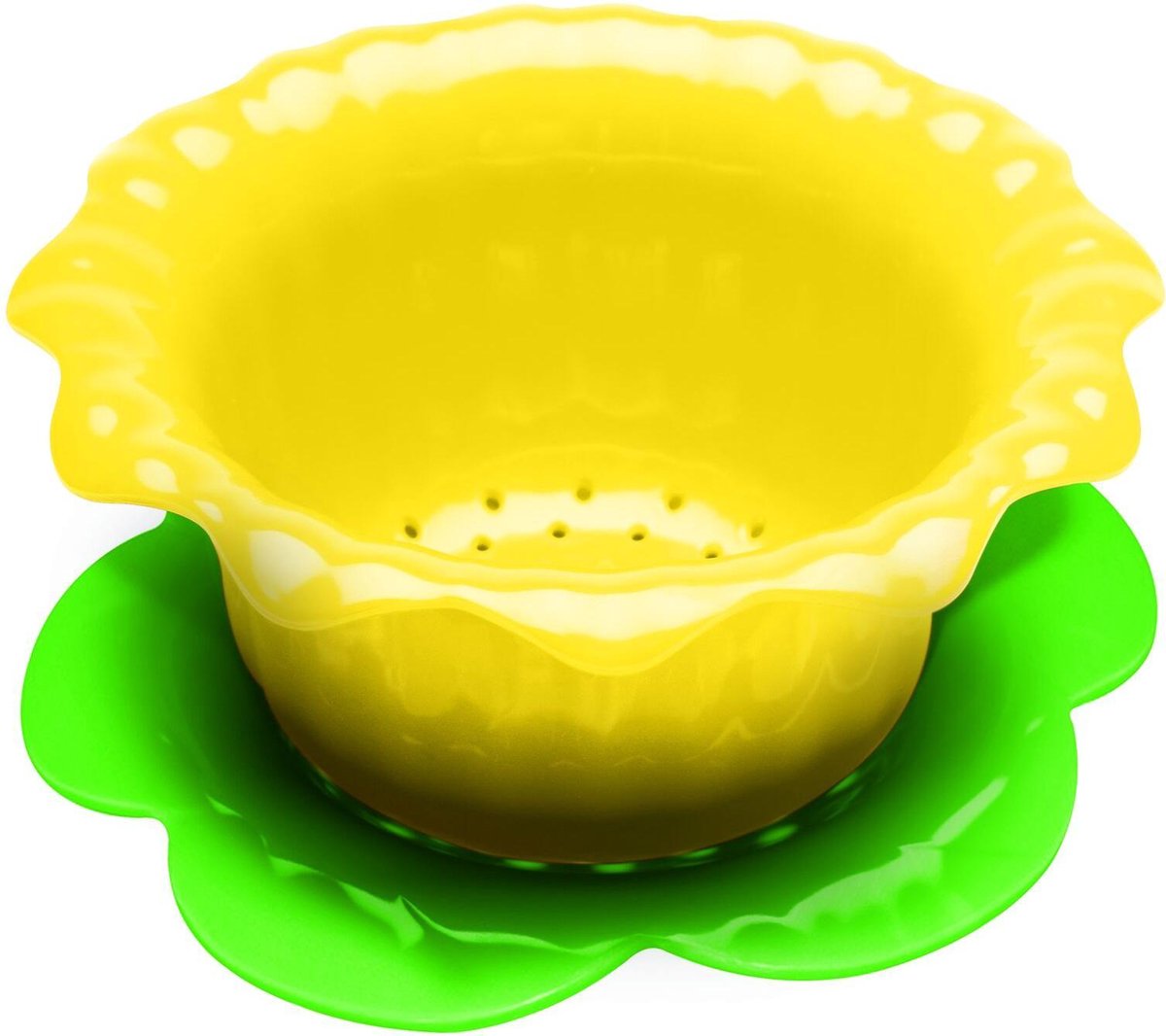 Zak!Designs Kitchen & Garden Vergiet - Narcis - Klein - Incl onderzetter - 15 cm - Geel