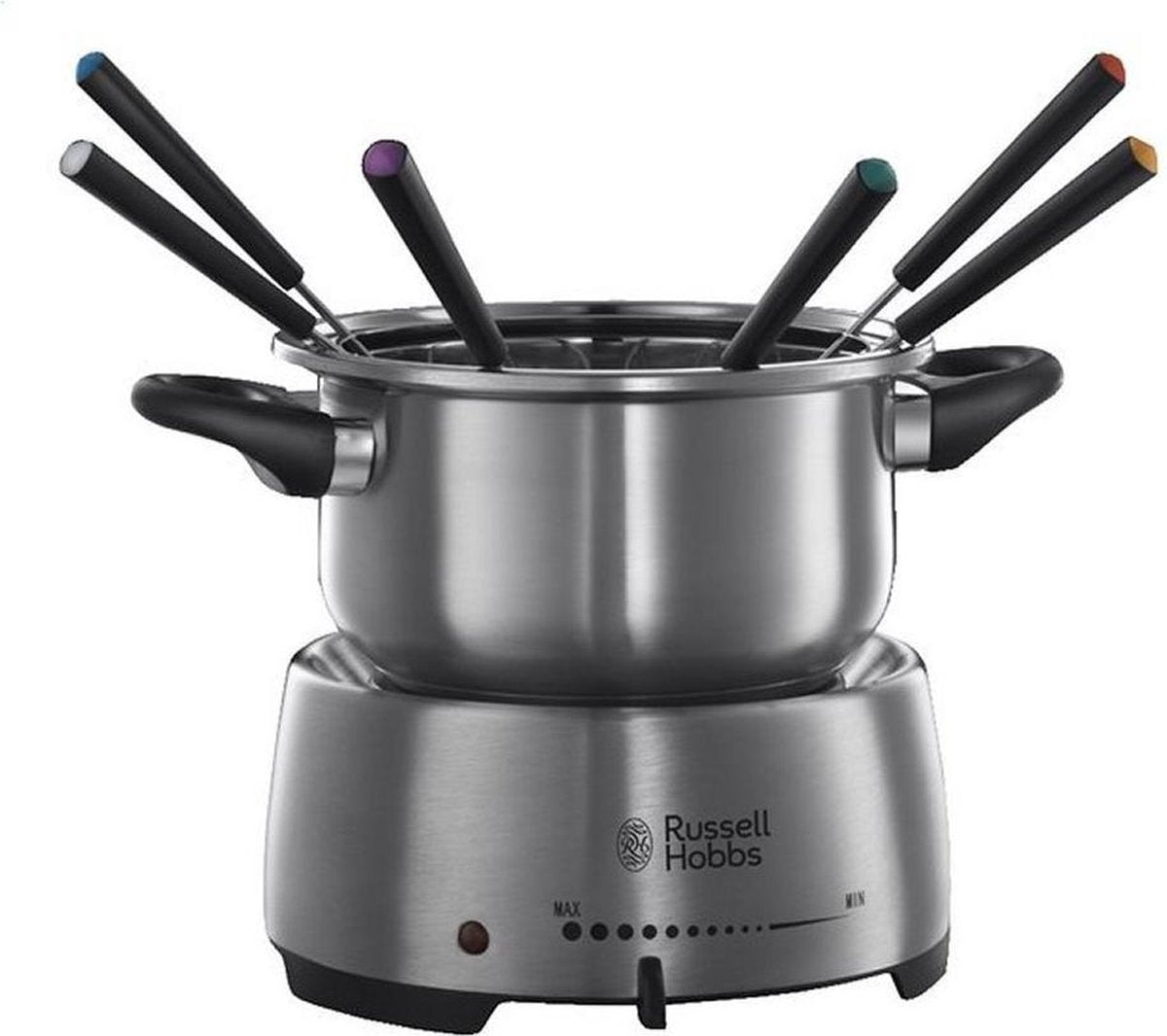 Russel Hobbs Fiesta Fondue Maker - Elektrische Fonduepan - 6 Fonduevorkjes
