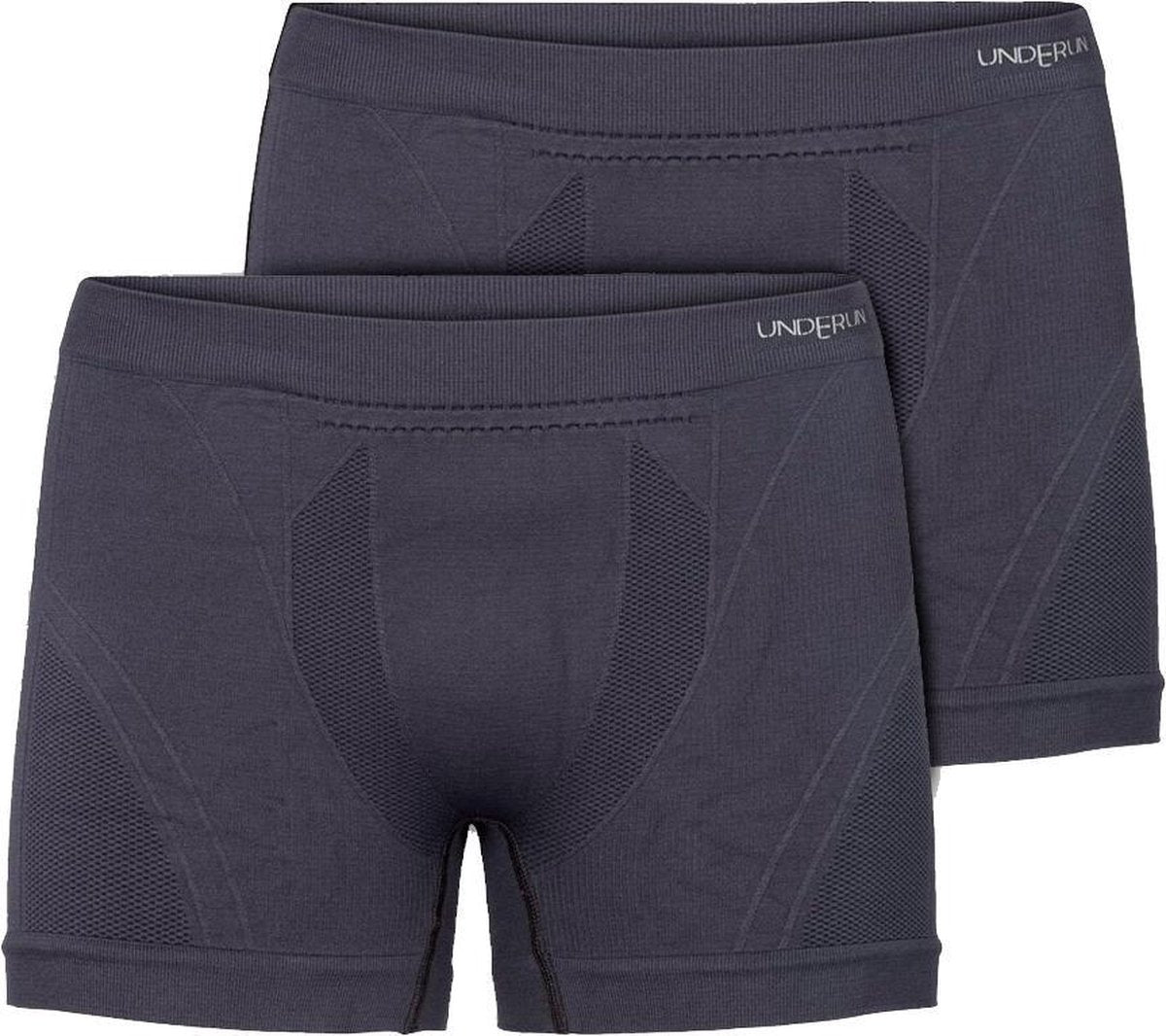 Underun Boxer Duo Pack Grijs/Grijs - Hardloopondergoed - Sportondergoed - S