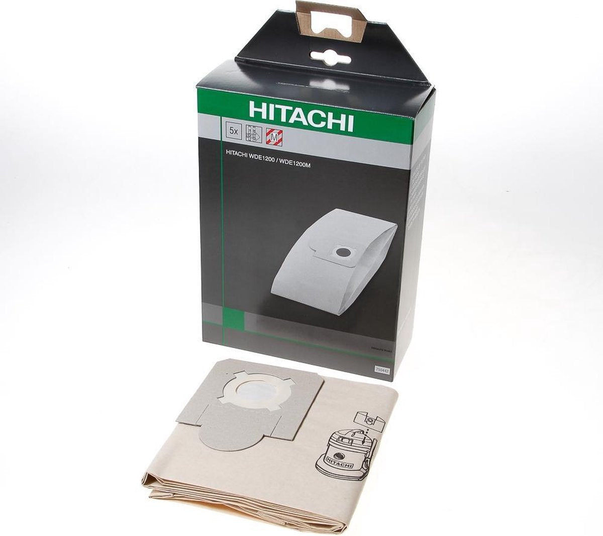 Hikoki Hitachi Papieren stofzak voor WDE1200 set van 5 750442