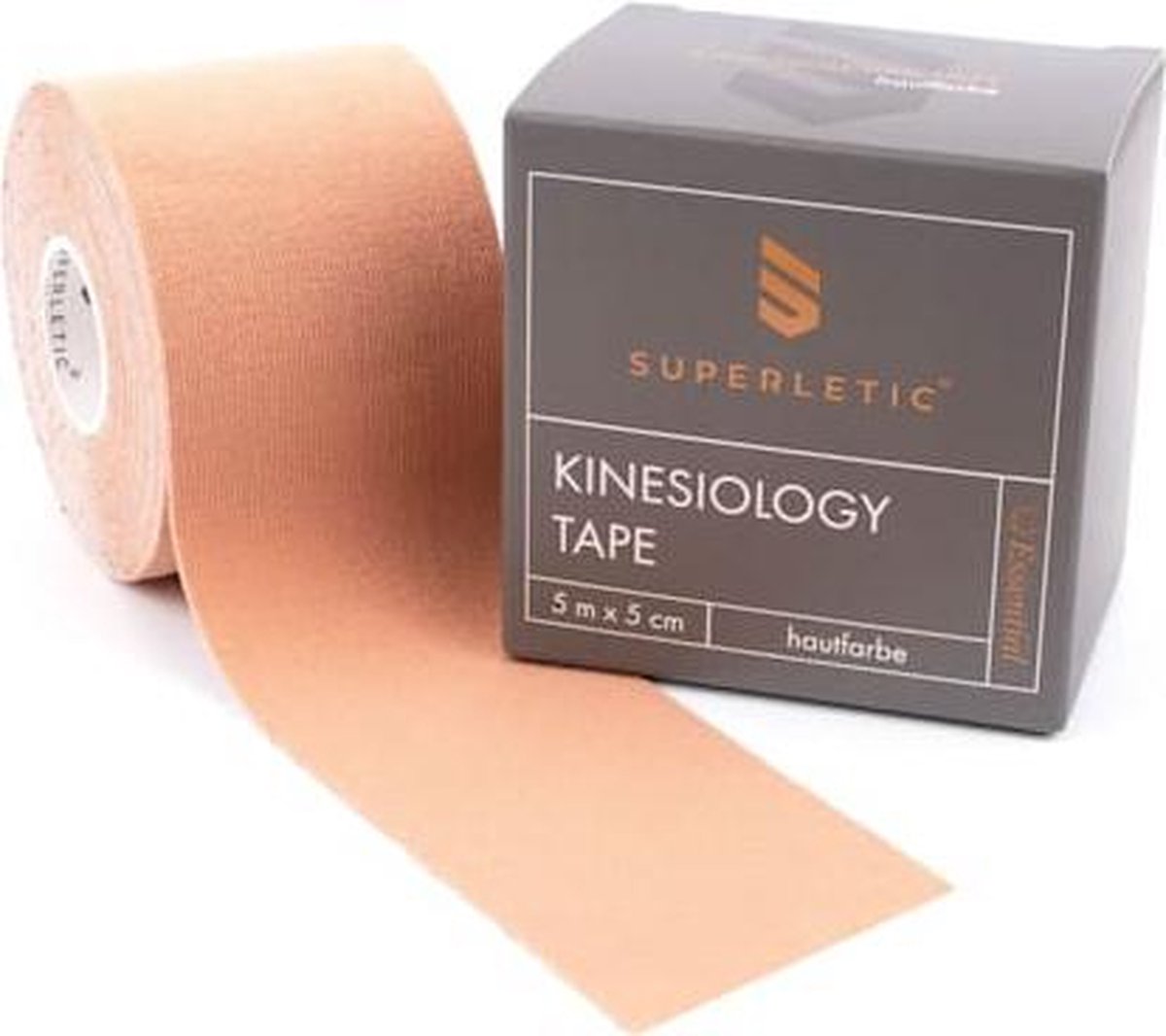 CAPITAL SPORTS Elek Kinesiotape - Sport tape rollen 5 m x 5 cm - katoen en acryl lijmlaag - waterproof - latexvrij
