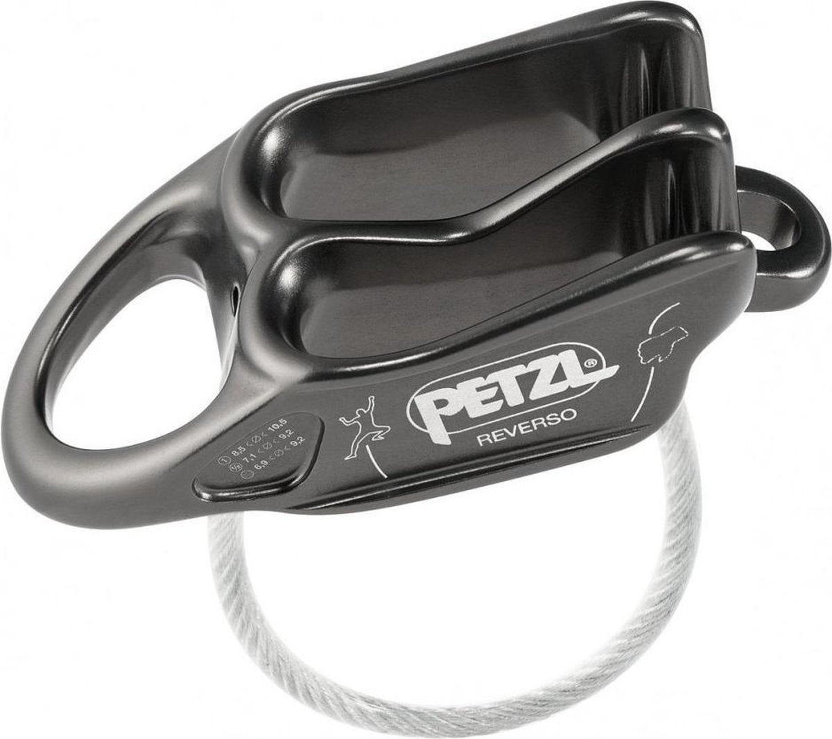 PETZL Reverso zekeringsapparaat - Grijs