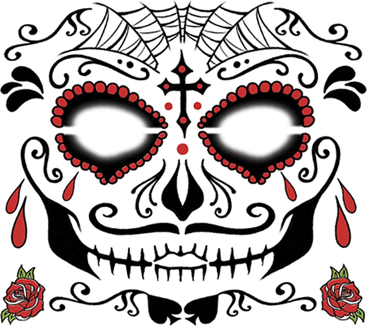Dia de los Muertos neptatoeage voor volwassenen - Schmink