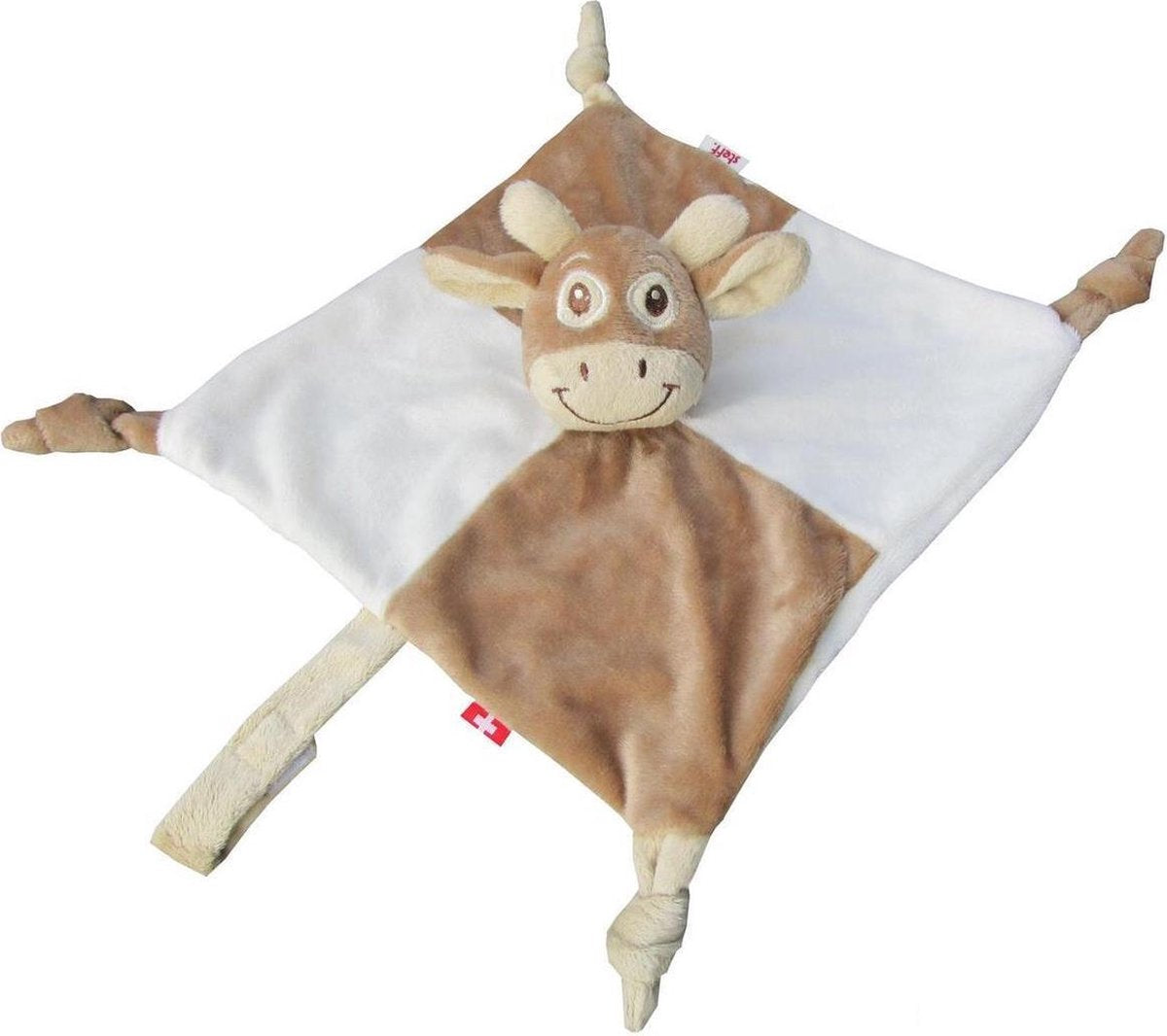 Steff - Swissy - koe - knuffeldoek 25x25 cm