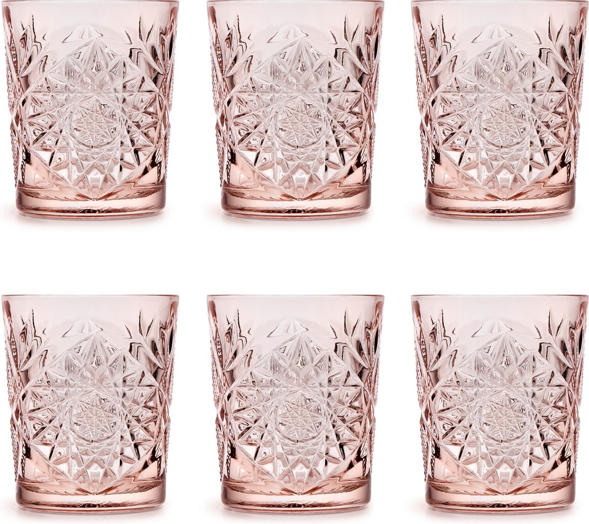 Libbey Drinkglas Hobstar Coral Pink – 355 ml/ 35