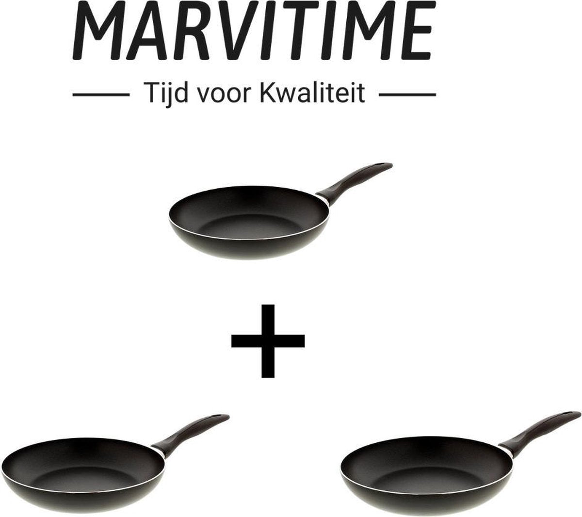 Super Luxe Stevige Basic Koekenpan Set/Keuken/Koken/Eten/Thuis/