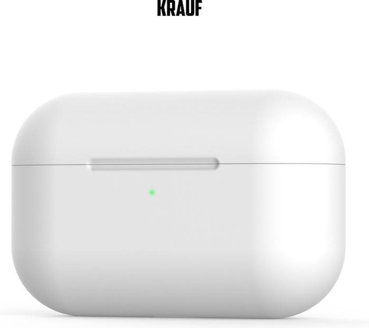 Kraul - Airpods Pro Case - Airpods Pro Hoesje - Airpods Pro Siliconen - Airpods Pro Cover - Airpods Pro Bescherming - Airpods Case - Geschikt voor Airpods Pro - Wit