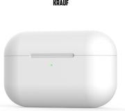 Kraul - Airpods Pro Case - Airpods Pro Hoesje - Airpods Pro Siliconen - Airpods Pro Cover - Airpods Pro Bescherming - Airpods Case - Geschikt voor Airpods Pro - Wit