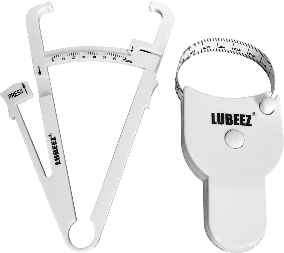 Vetpercentagemeter en Meetlint Lichaam / Huidplooimeter en Omtrekmeter / LUBEEZ©