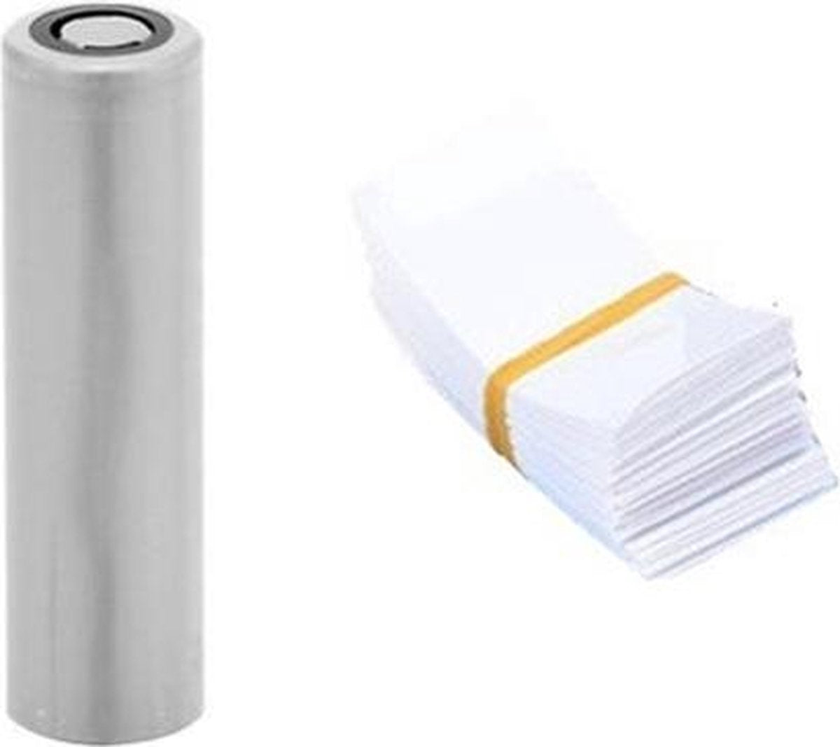 Wit - 50 Stuks 72/30mm 18650 Batterij PVC Krimpkous Tube Wrap