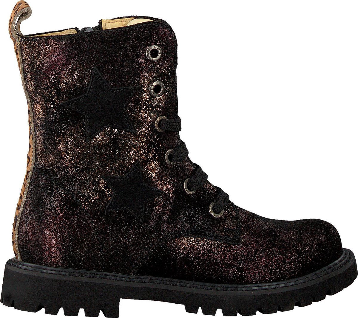Shoesme Tank Meisjes Laarzen - Paars metallic - Maat 26