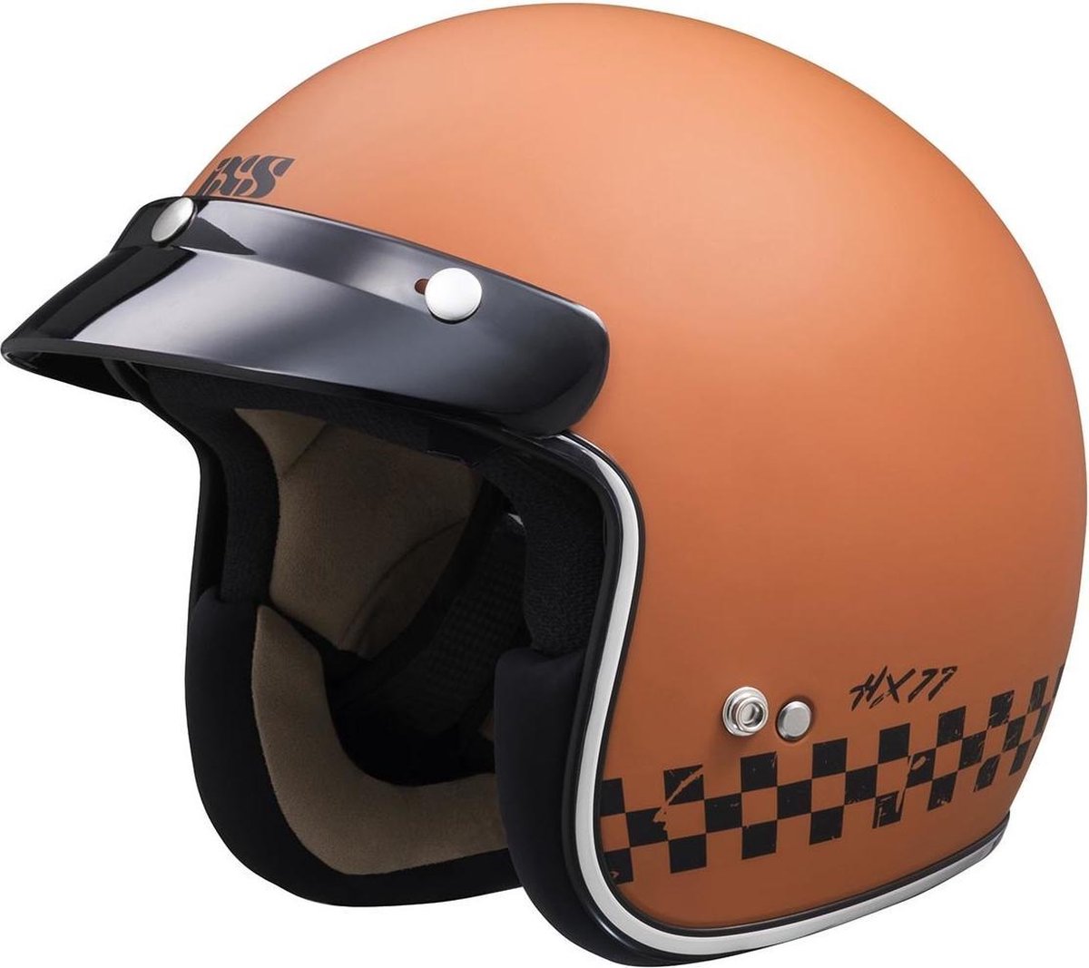 IXS HX 77 2.0 race jethelm | Mat oranje | Maat L