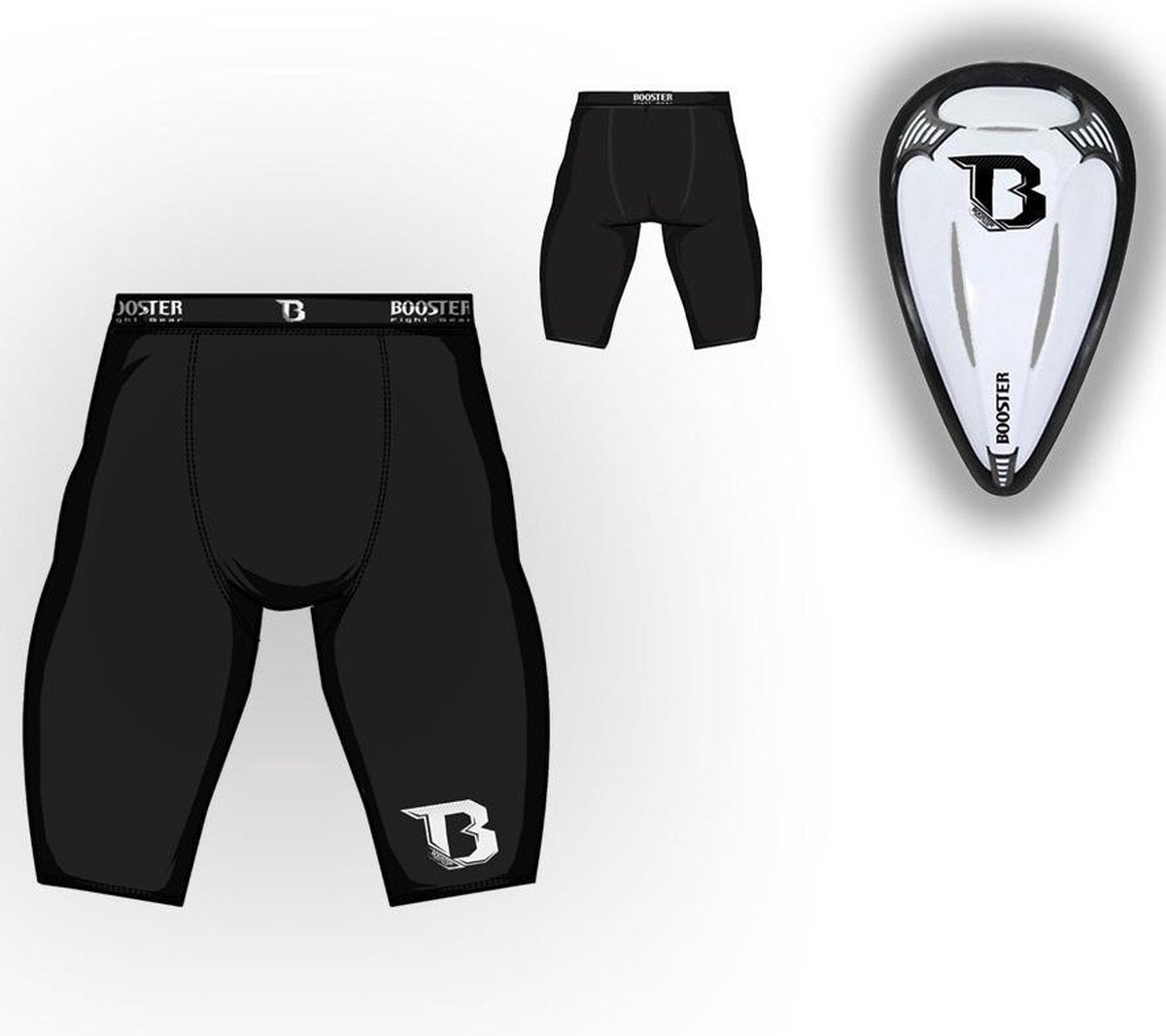 Booster Tok met Compression Short G-7 - Zwart - XL
