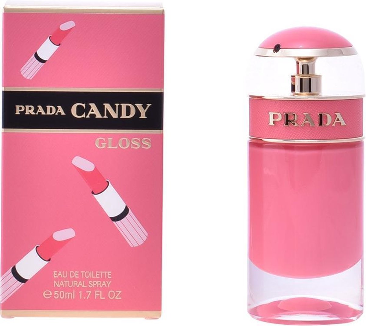 MULTI BUNDEL 2 stuks PRADA CANDY GLOSS Eau de Toilette Spray 50 ml