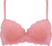 Voorgevormde beugel BH met kant kleur zalm 80B Naturana