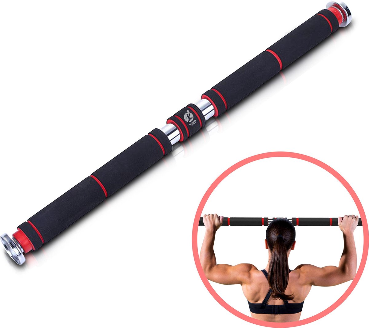 KrockySales Pull up bar - 2 Methodes monteren - Optrekstang