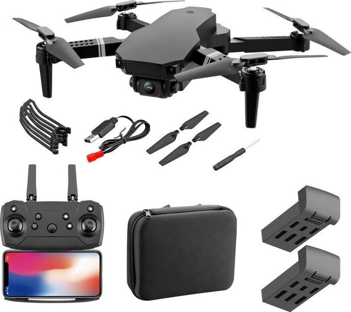 S70 PRO Pocket drone met camera en een opbergtas - 25 minuten vliegtijd - Drones - Mini drone