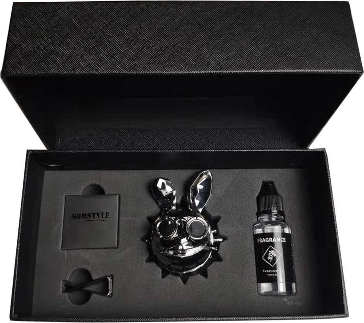 Somstyle Autoparfum - Zoete Geur Auto - Luchtverfrisser – Rabbit - Zilver
