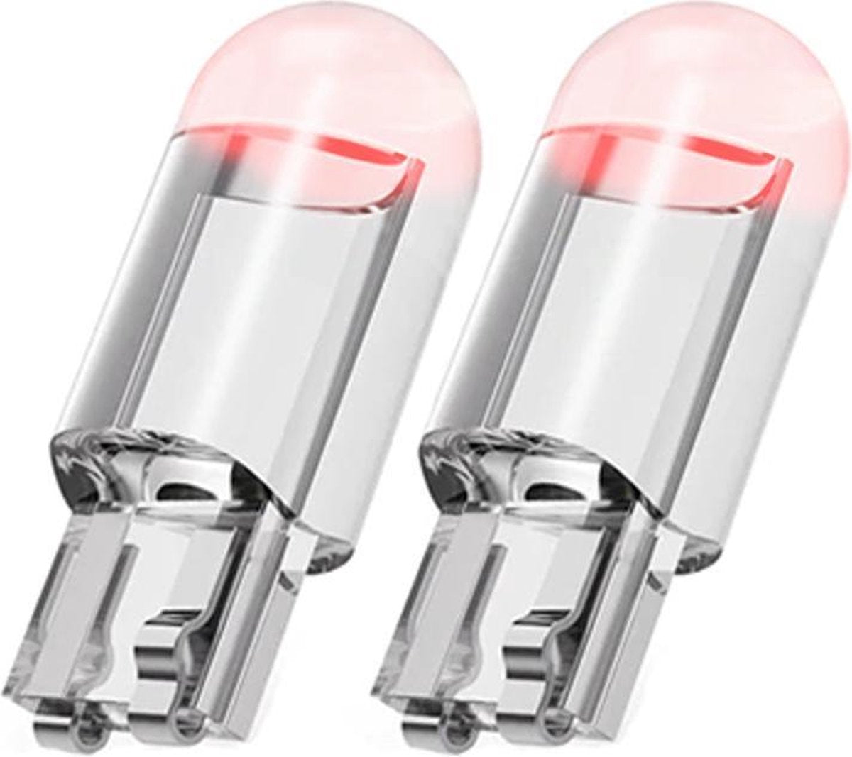 T10 LED-Lamp voor Auto & Motor - Rood - Canbus - 12 Volt  - W5W- Set van 2 stuks