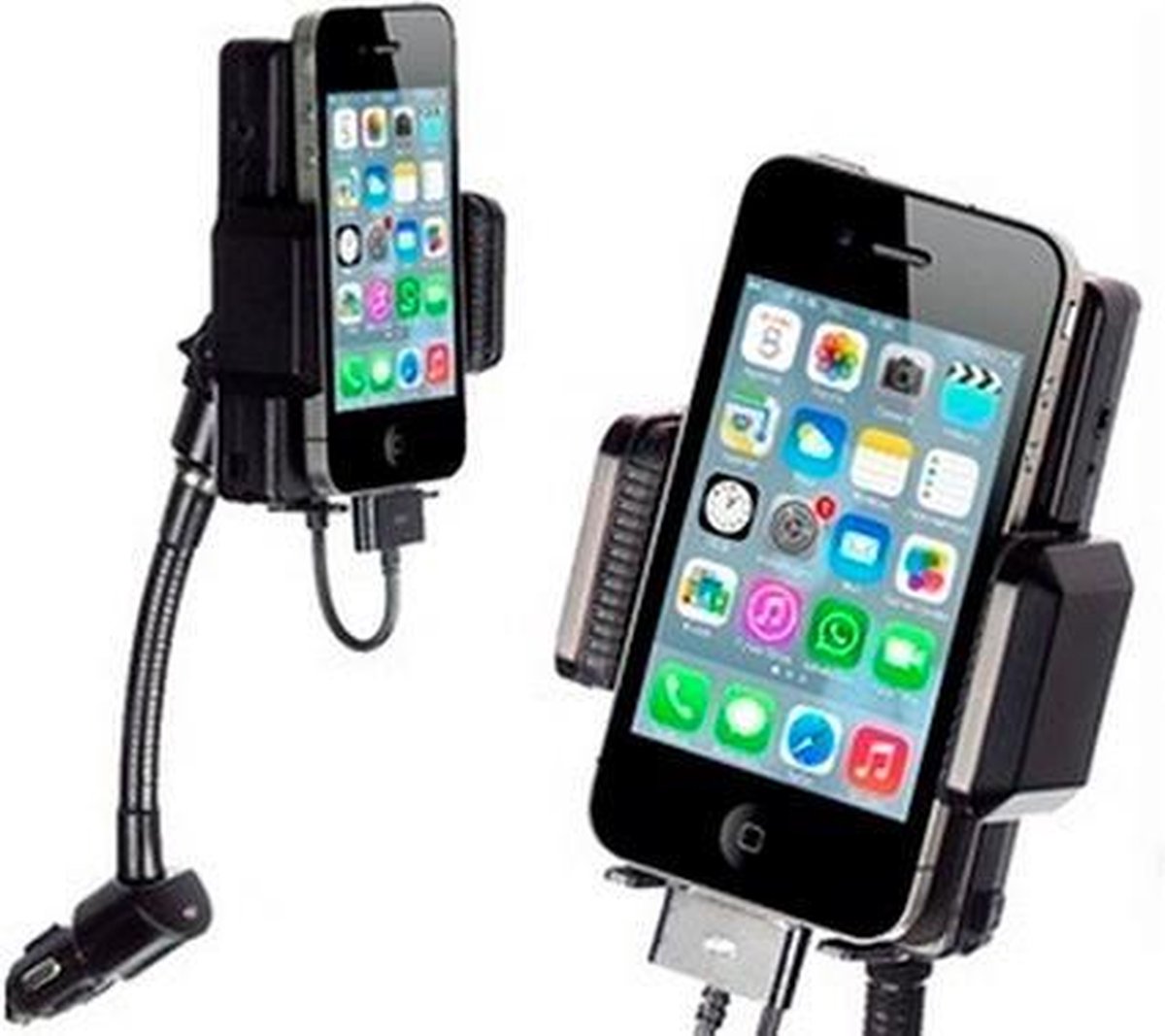 Universele carkit - met FM-transmitter - iPhone 4