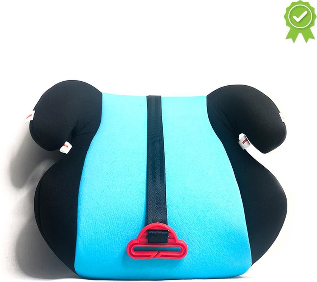 Zitverhoger - Autostoel - Universeel - Lichtblauw - 38x38x18cm - Veilig Kinderzitje op Reis - Auto Zitje - Stoel Verhoger - Kind Eettafel - 4 tot 12 jaar - Peuter - Kleuter - Wasbaar