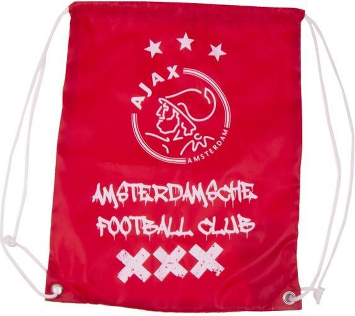 Zwemtas ajax rood grunge 34x45 cm