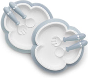BABYBJÖRN Babybord Lepel en Vork set van 2 - Pastelblauw