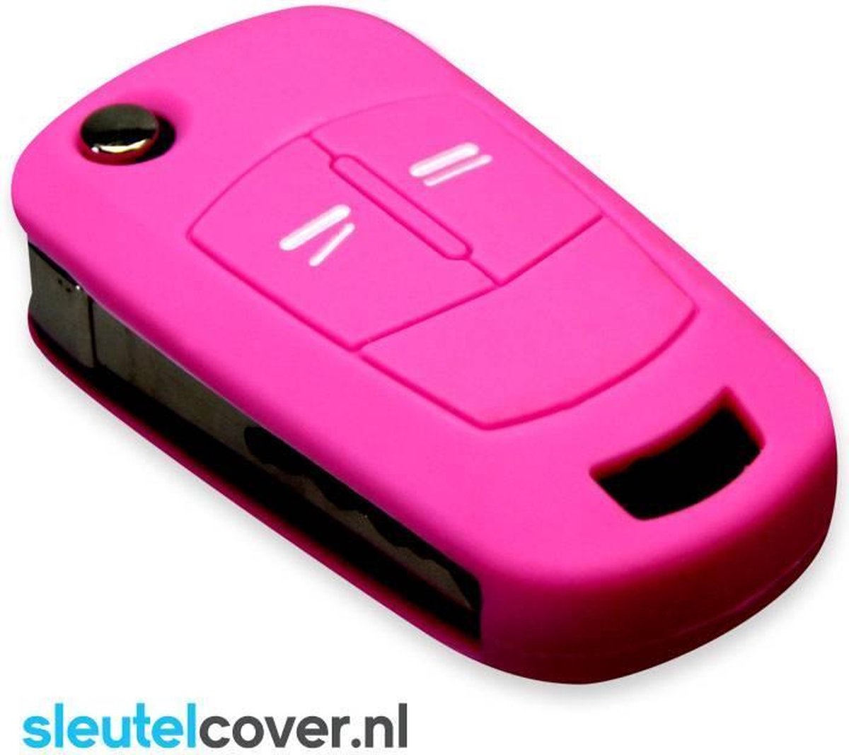Opel SleutelCover - Roze / Silicone sleutelhoesje / beschermhoesje autosleutel