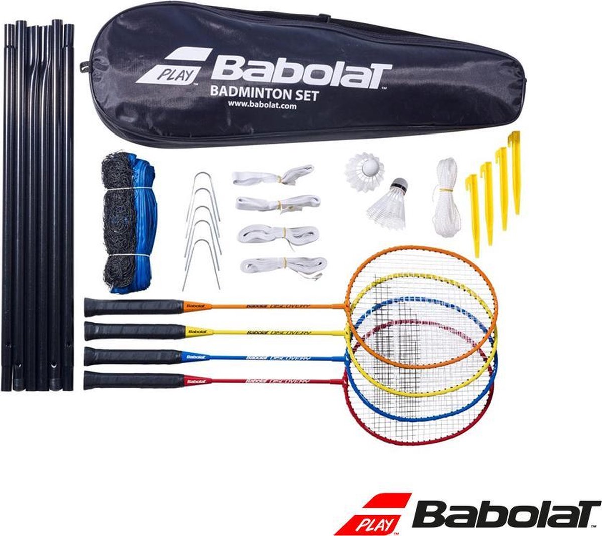 Babolat complete outdoor badmintonset (4 rackets