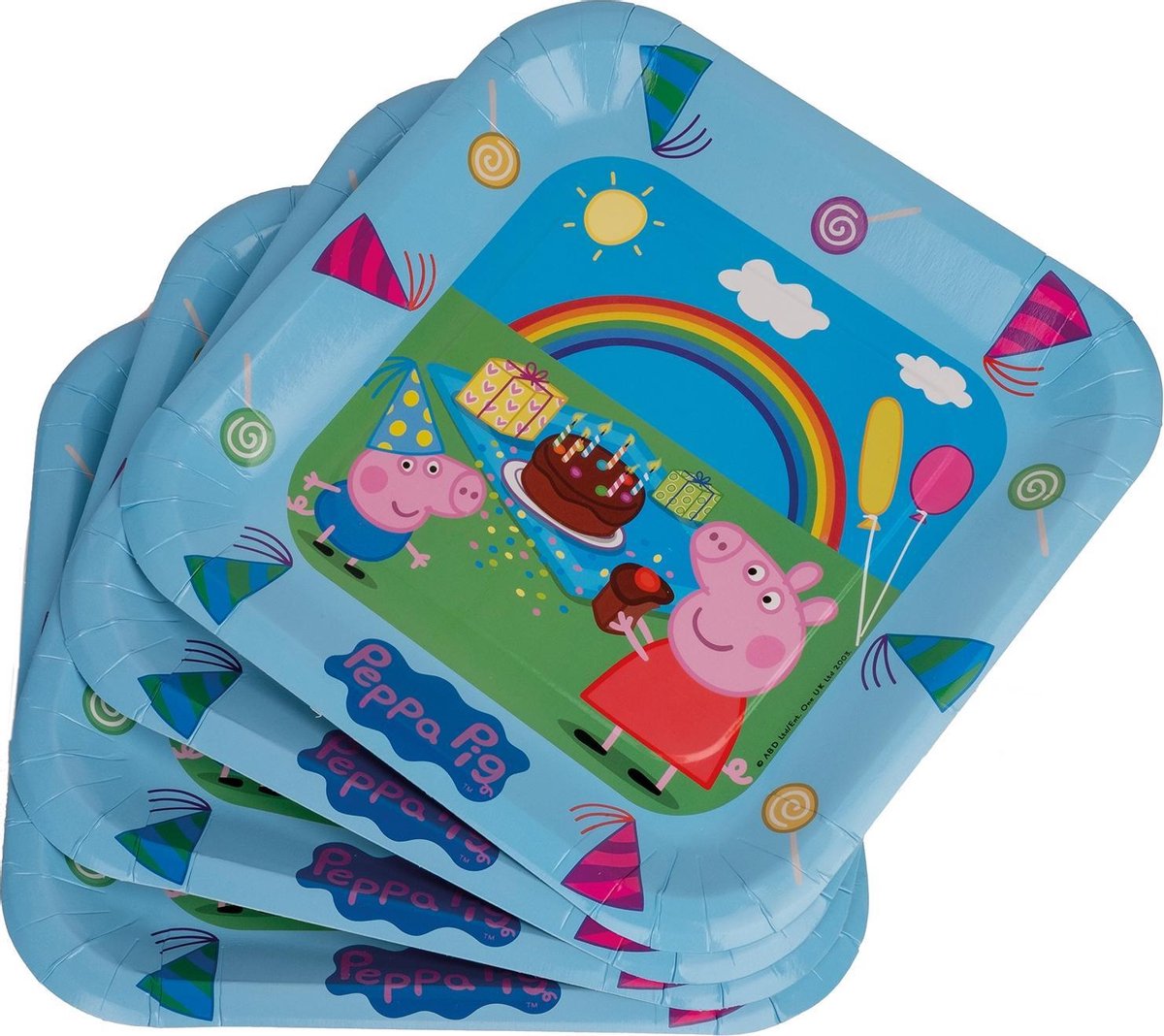 Tib Bordjes Peppa Pig Junior 23 X 23 Cm 6 Stuks
