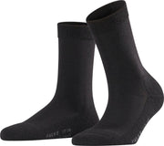 FALKE Wool Balance Damessok - Zwart - Maat 37-38