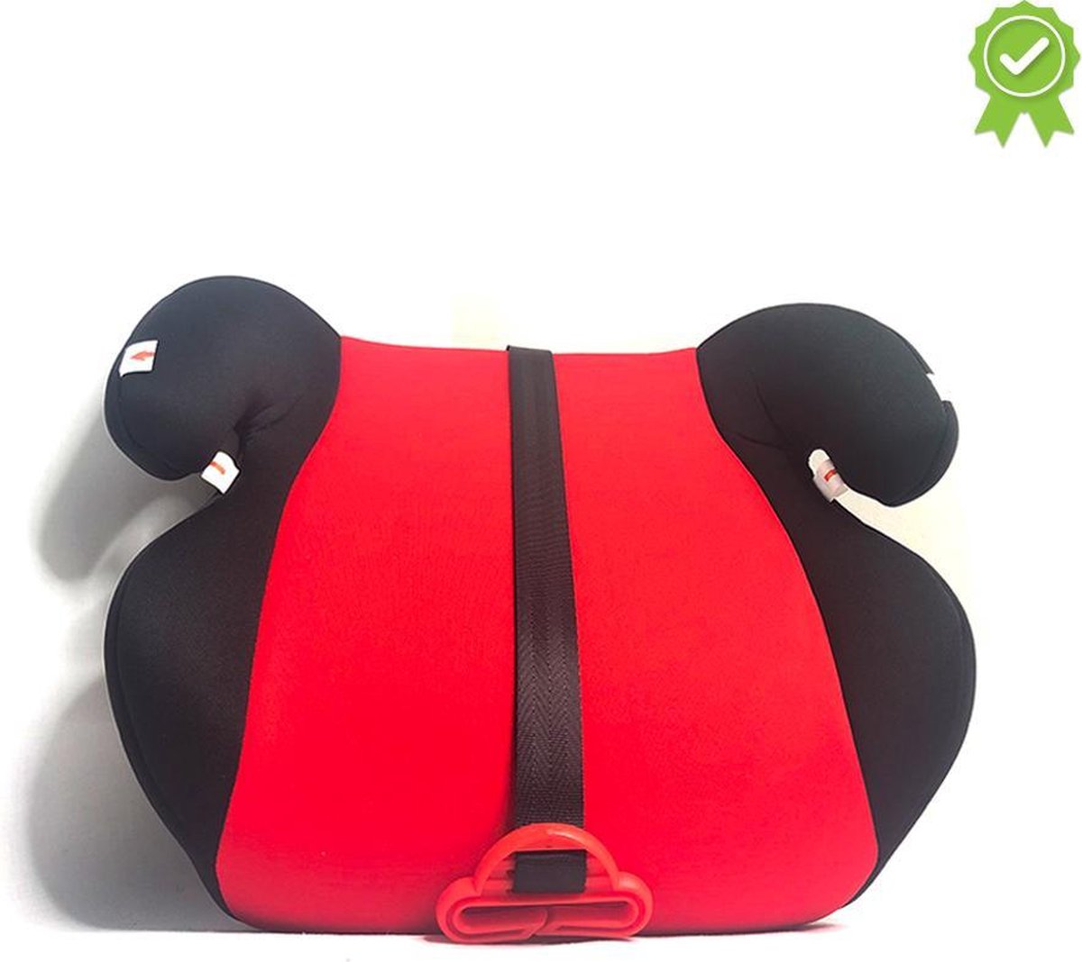 Zitverhoger - Autostoel - Universeel - Rood - 38x38x18cm - Veilig Kinderzitje op Reis - Auto Zitje - Stoel Verhoger - Kind Eettafel - 4 tot 12 jaar - Peuter - Kleuter - Wasbaar