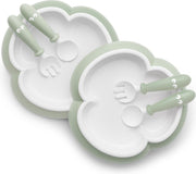 BABYBJÖRN Babybord Lepel en Vork set van 2 - Pastelgroen