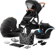 Kinderkraft Prime 3 in 1 Kinderwagen - Inclusief Autostoel - Black