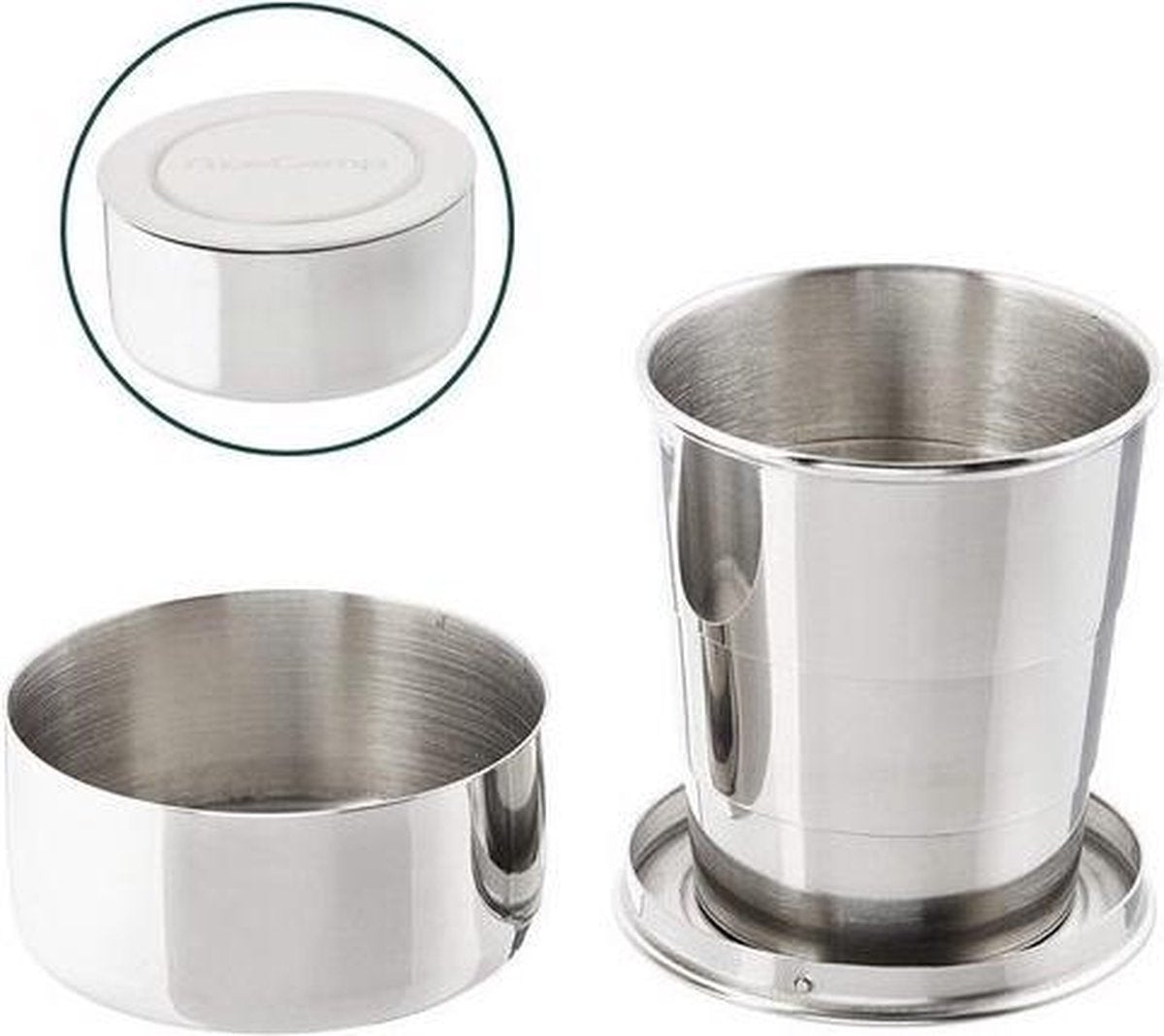 Acecamp Inklapbare Drinkbeker Rvs 150 Ml 7 X 6